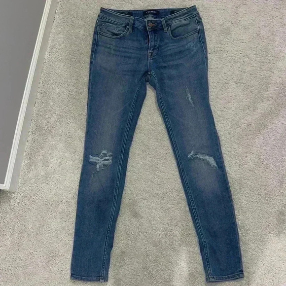 Vigoss Medium Wash Skinny Jeans - size 27 - Picture 2 of 5